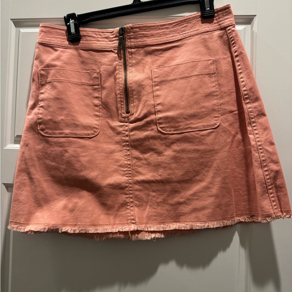 Madewell Pink A line skirt size 8